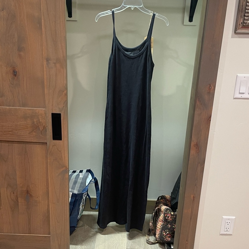 Faherty Sunwashed Slub Organic Cotton Maxi Tank Dress - Picture 4 of 5